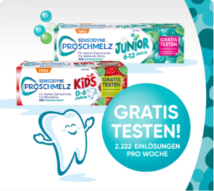 Bild der Proschmelz Kids Aktion von Sensodyne